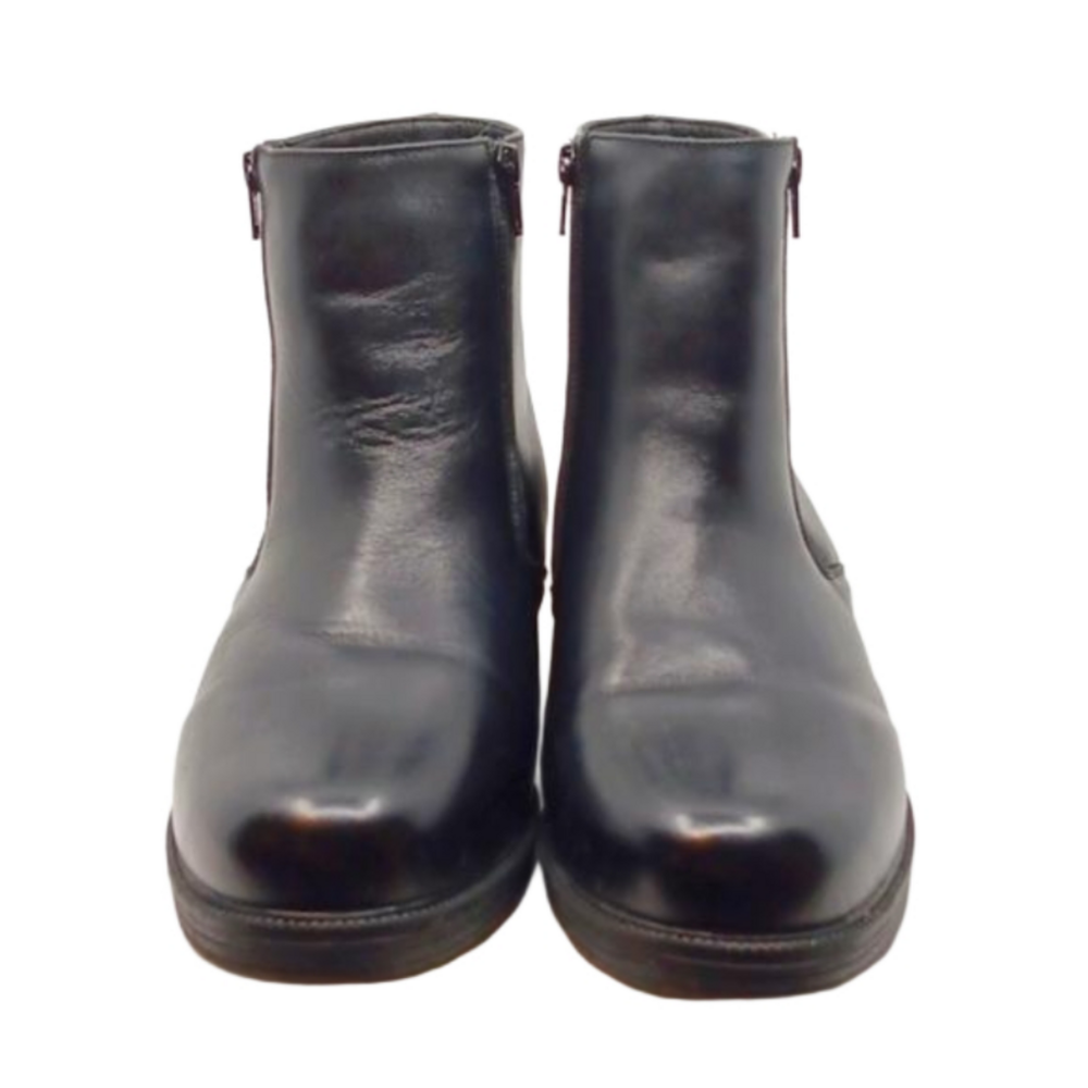 Propet Troy dual zippered Vaporex casual black men's round toe b…